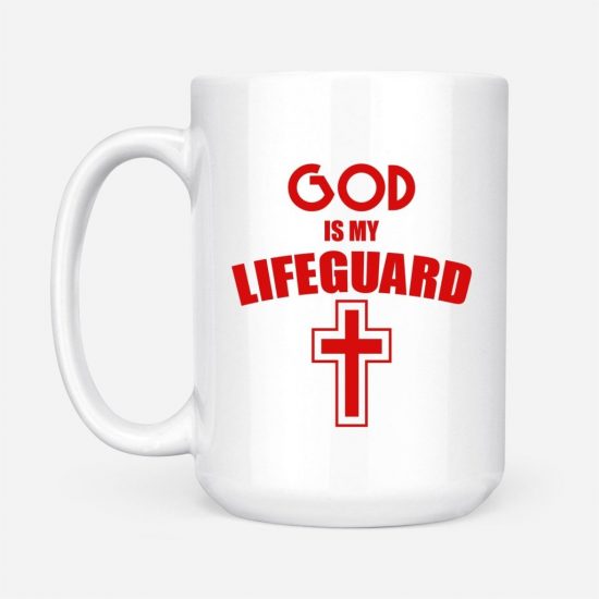 God Is My Life Guard Coffee Mug 2