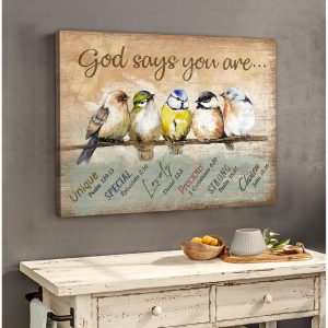 God Says You Are Birds Canvas Prints Wall Art Decor 3