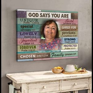 God Says You Are Photo Custom Canvas 3