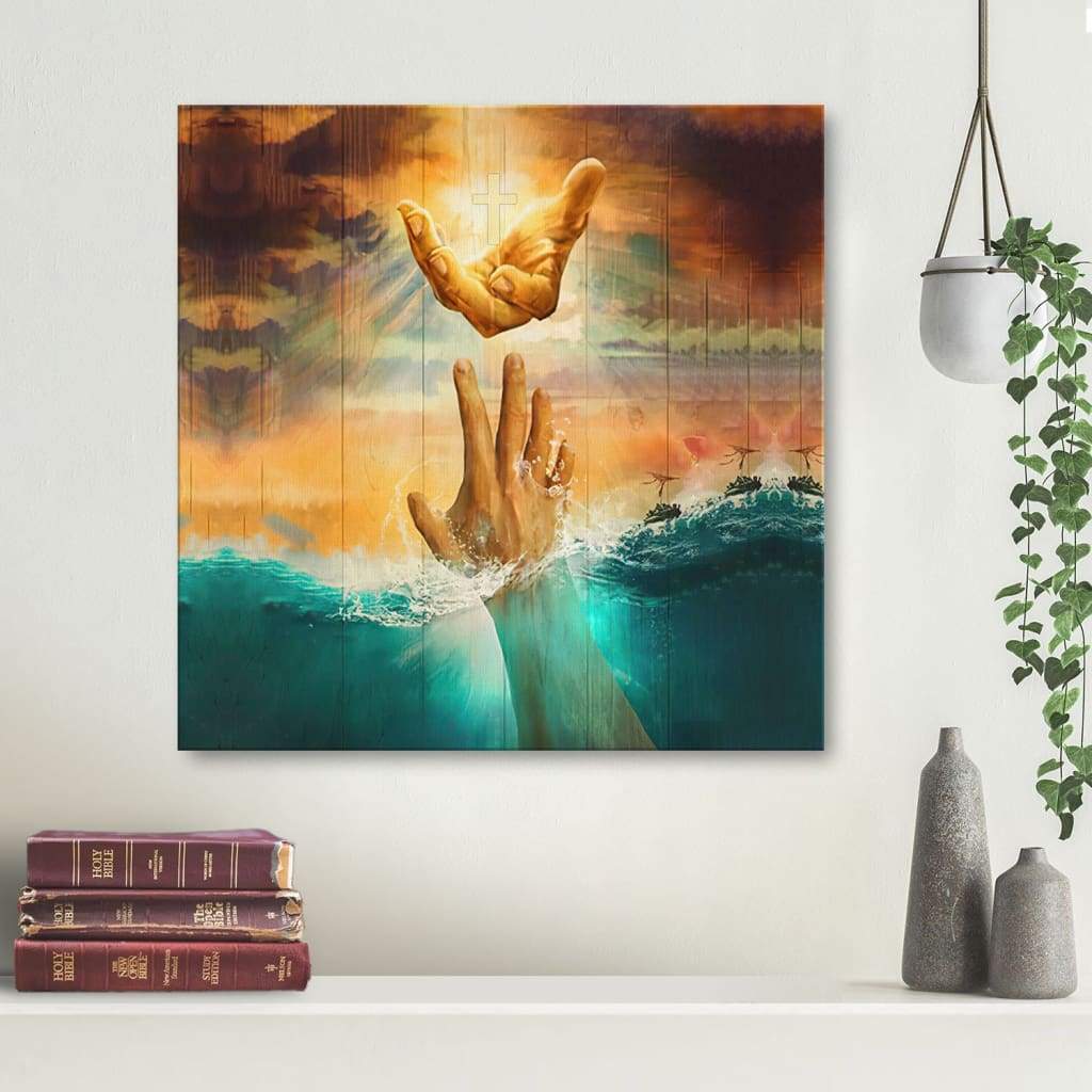 God Will Save You Canvas Wall Art