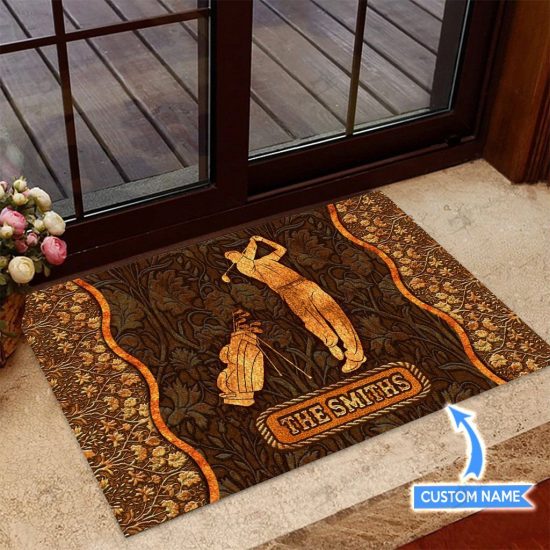 Golf Personalized Custom Name Doormat Welcome Mat 2 Golf Personalized Custom Name Doormat Welcome Mat 2