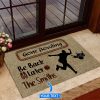 Gone Bowling Personalized Custom Name Doormat Welcome Mat