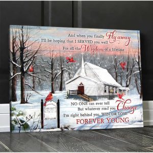 Gorgeous Cardinal Canvas Forever Young Wall Art Decor 3 Gorgeous Cardinal Canvas Forever Young Wall Art Decor 3