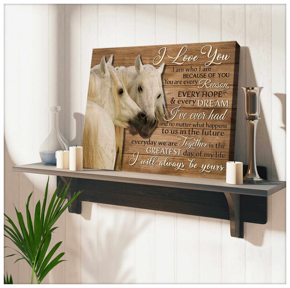 Gorgeous-Horse-Canvas-I-Love-You-Horse-Wall-Art-Decor Gorgeous Horse Canvas I Love You Horse Wall Art Decor