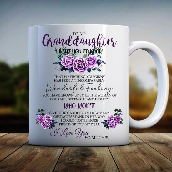 Granddaughter Gifts, Funny Granddaughter Gift, Granddaughter Mug, To My Granddaughter I Want You To Know Mug 1 Funny Granddaughter Gift