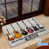 Guitars Personalized Custom Name Doormat Welcome Mat