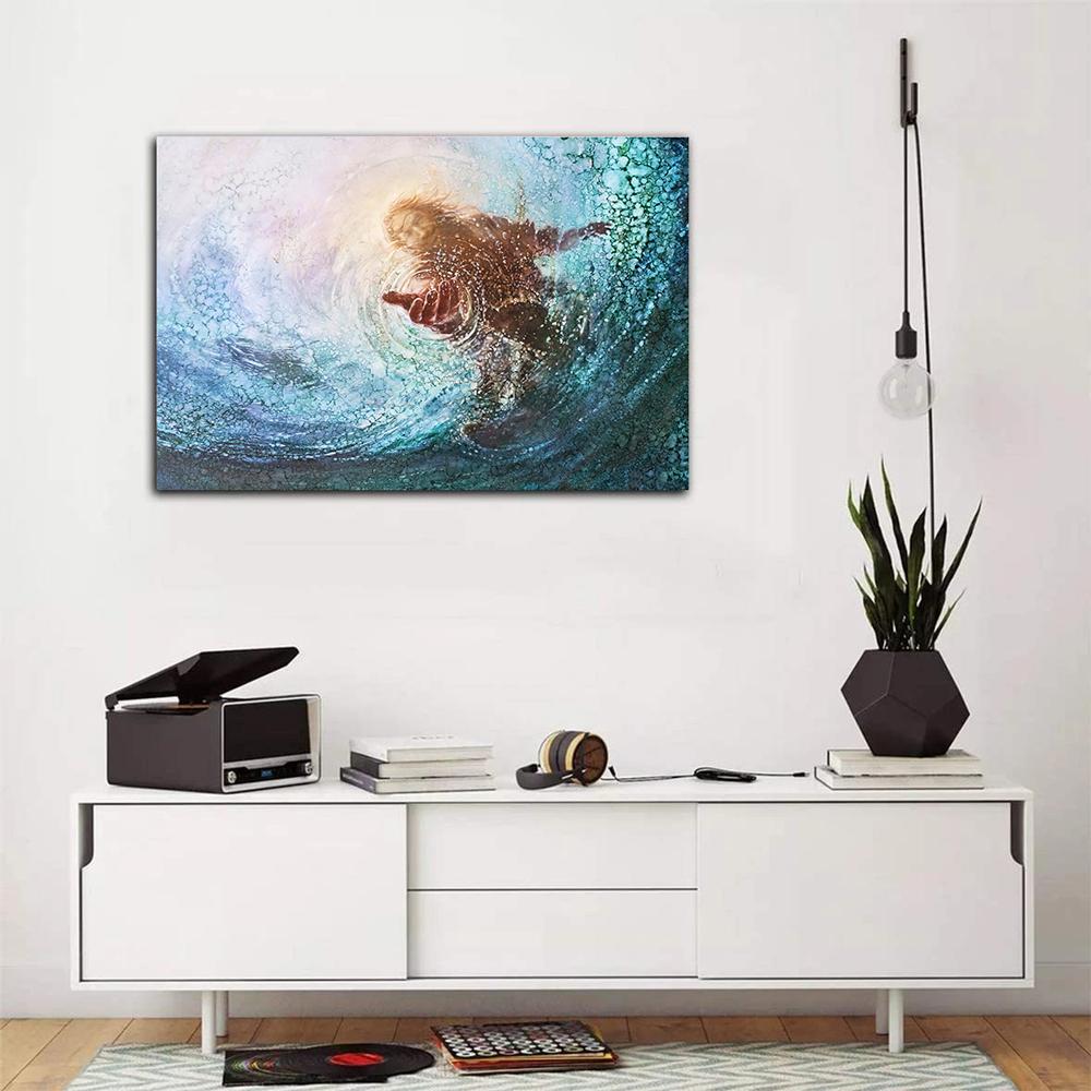 Hand Of God Water Canvas