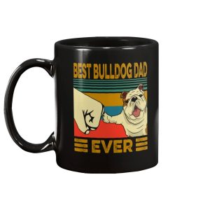 Best Bulldog Dad Ever Vintage Retro Mug