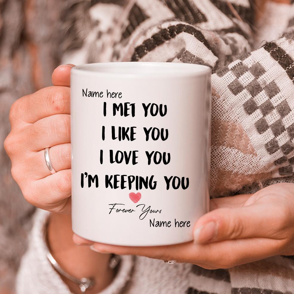 Happy-Valentines-Day-To-My-Wife-Valentine-Gift-Ideas-For-Wife-Personalized-Name-Gift-Mug-Im-Keeping-You-Mug Happy Valentines Day To My Wife