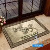 Harness Racing Personalized Custom Name Doormat Welcome Mat