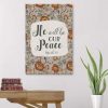 He Will Be Our Peace Micah 5:5 Bible Verse Wall Art Canvas