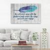 He Will Cover You With His Feathers Psalm 91:4 Bible Verse Wall Art Canvas