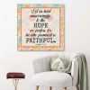 Hebrews 10:23 Let Us Hold Unswervingly To The Hope We Profess Canvas Wall Art