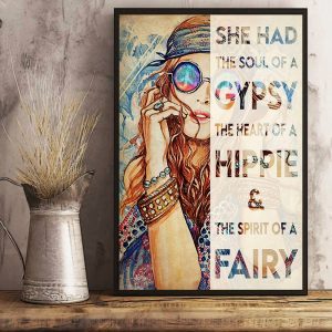 Hippie Canvas, She Has The Soul Of A Gypsy Canvas