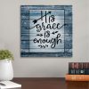 His Grace Is Enough Canvas Wall Art