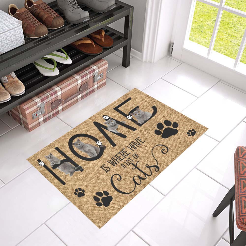 Home Have A Lot Of Cats Lover Doormat Welcome Mat
