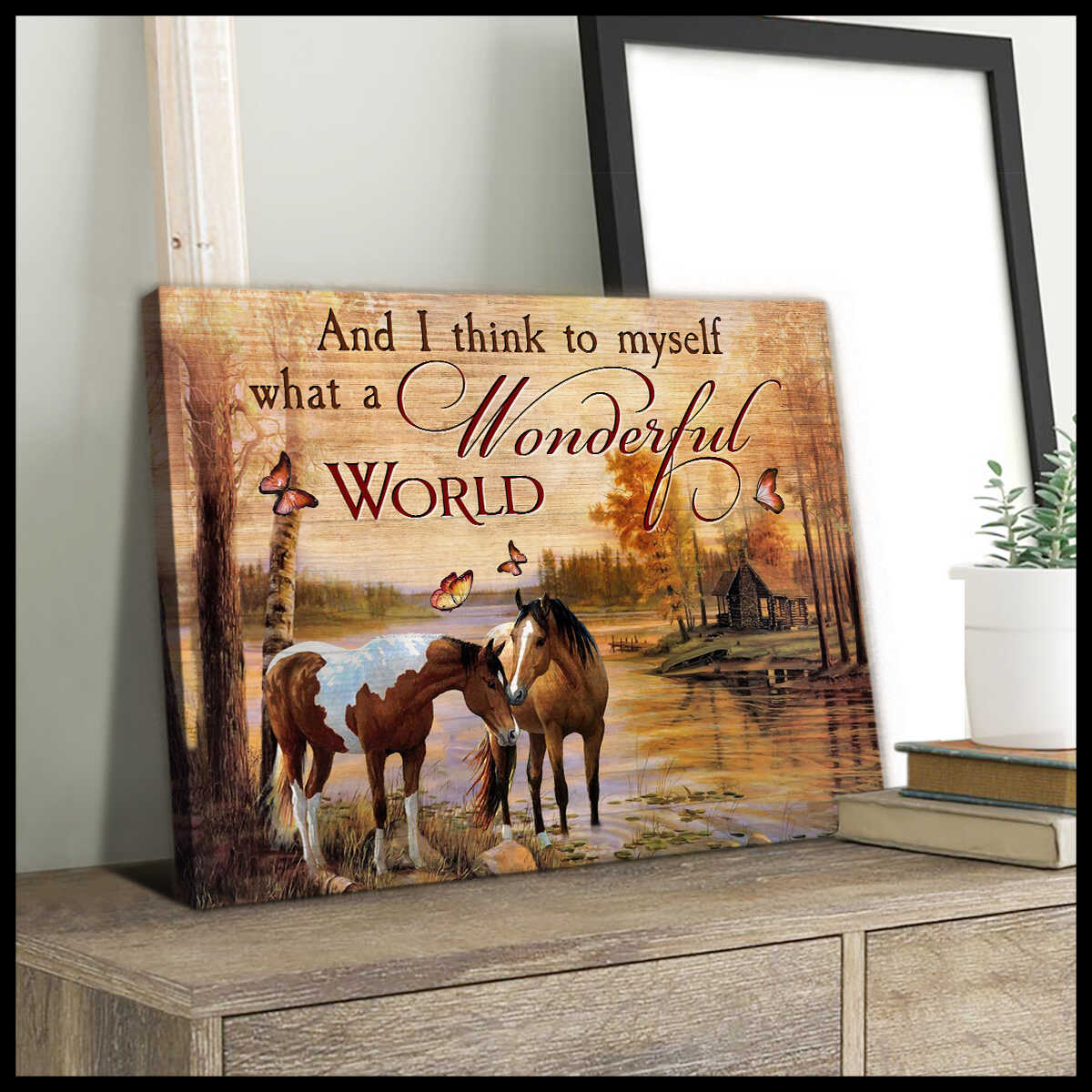 Horse-And-I-Think-To-Myself-Canvas-Prints-Wall-Art-Decor-1 Horse And I Think To Myself Canvas Prints Wall Art Decor 1