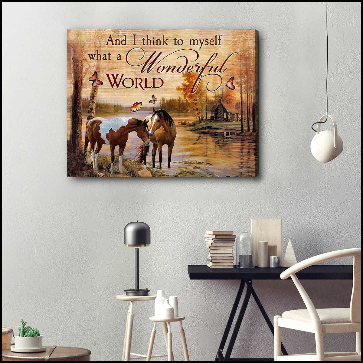 Horse-And-I-Think-To-Myself-Canvas-Prints-Wall-Art-Decor Horse And I Think To Myself Canvas Prints Wall Art Decor