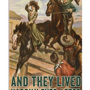 Horse And They Lived Happily Canvas Prints Wall Art Decor