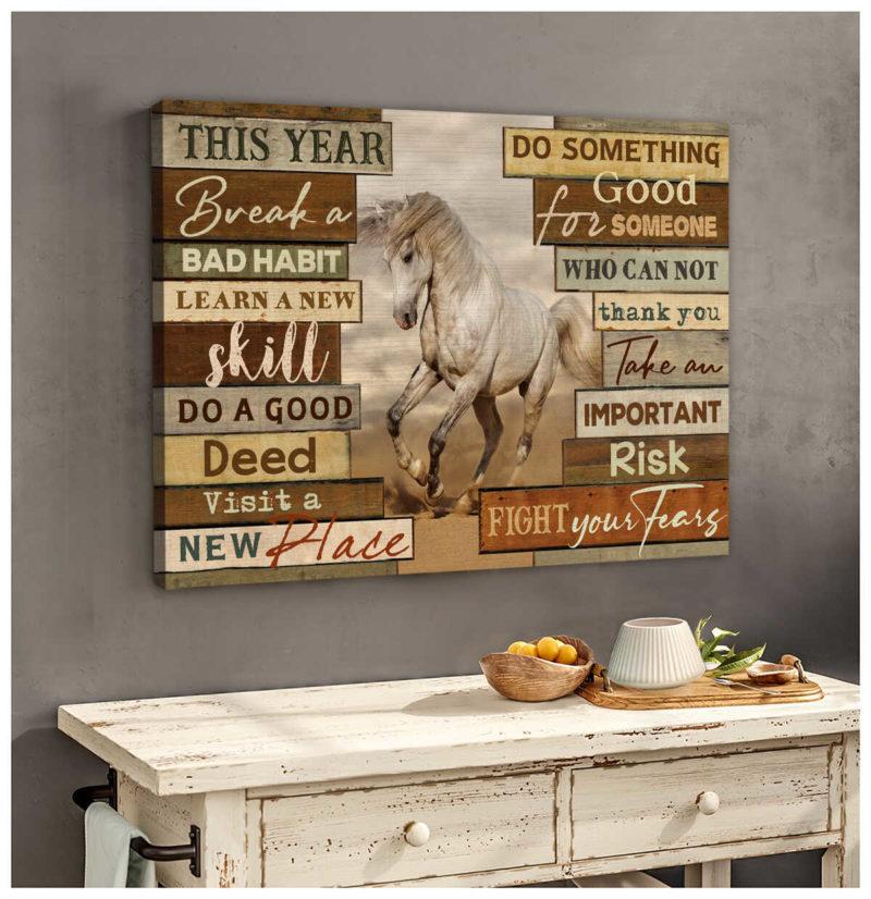 Horse-Canvas-Gifts-For-Horse-Lover-Horse-This-Year-Canvas-Wall-Art-Decor-Canvas Horse Canvas