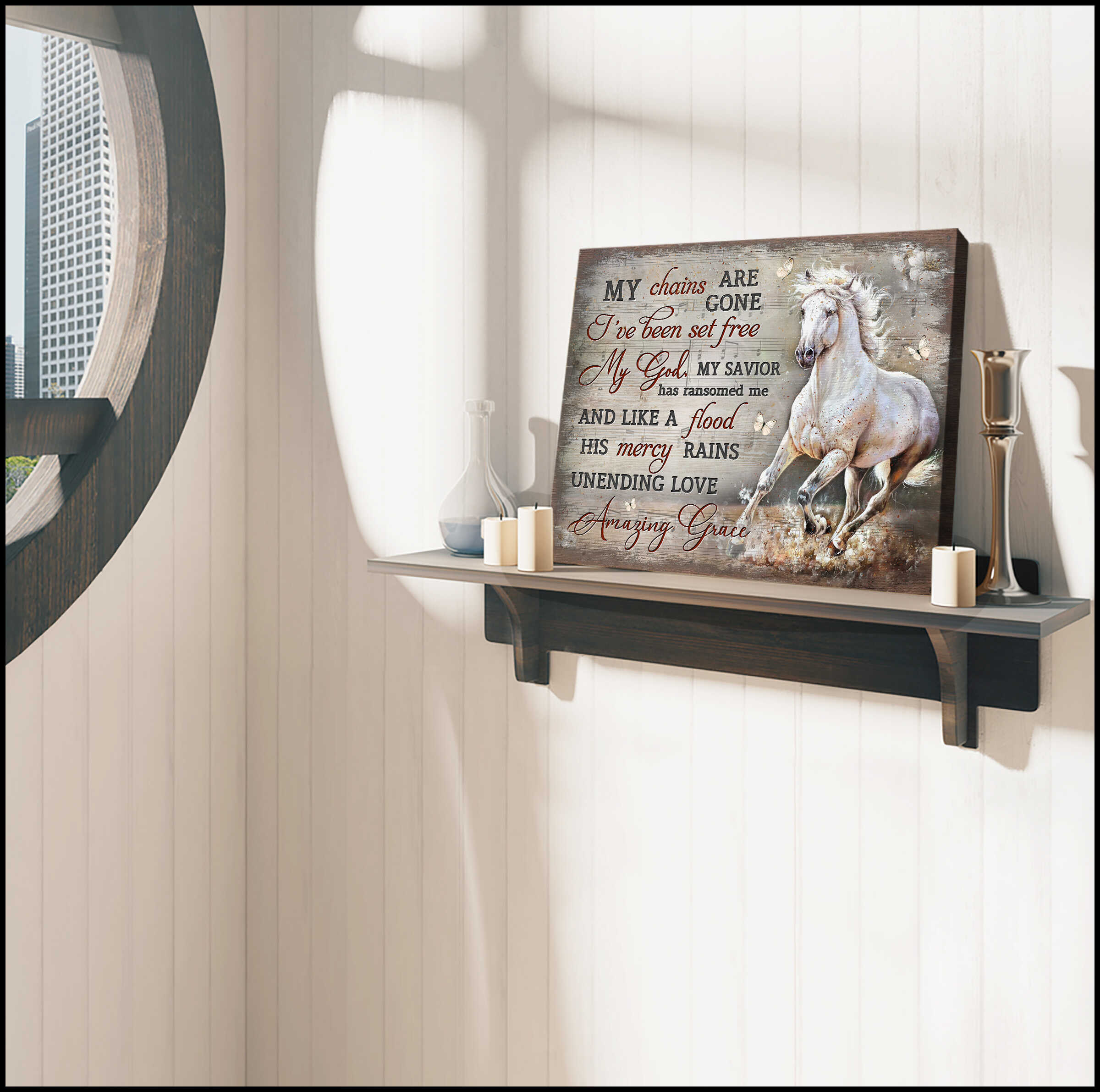 Horse-My-Chains-Are-Gone-Canvas-Prints-Wall-Art-Decor-3 Horse My Chains Are Gone Canvas Prints Wall Art Decor 3