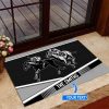 Horse Racing Personalized Custom Name Doormat Welcome Mat