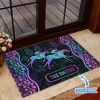 Horse Racing Personalized Custom Name Doormat Welcome Mat