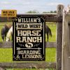 Horse Ranch Wild West Boarding & Lessons Custom Classic Metal Signs