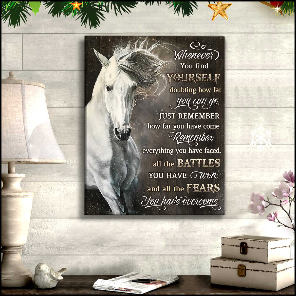 Horse Whenever You Find Yourself Canvas Prints Wall Art Decor