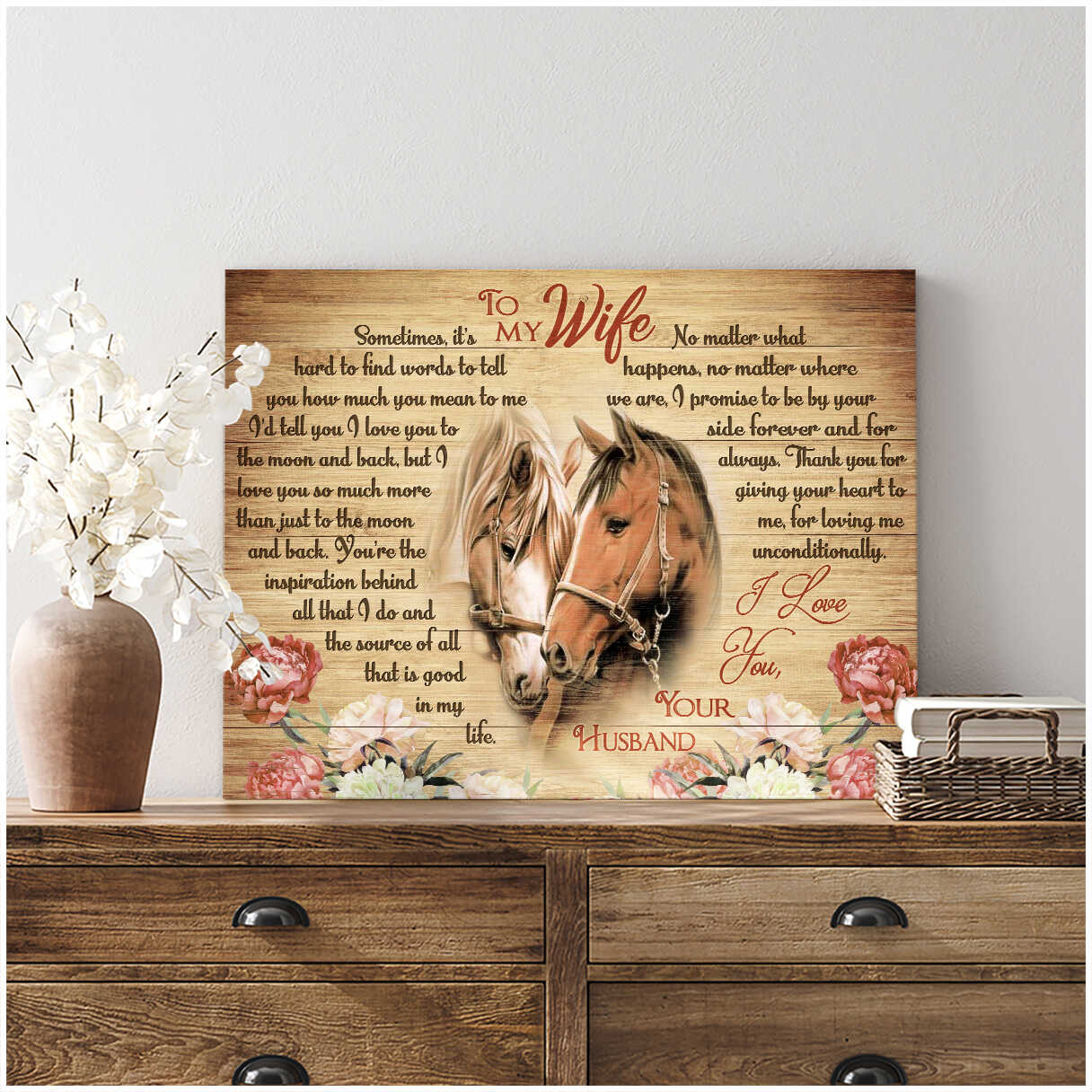 Horses-To-My-Wife-ItS-Hard-To-Find-Words-Canvas-Wall-Art-Farmhouse-Decor-2 Horses To My Wife ItS Hard To Find Words Canvas Wall Art Farmhouse Decor 2