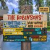 Hot Tub Rules What Happens Custom Wood Rectangle Sign