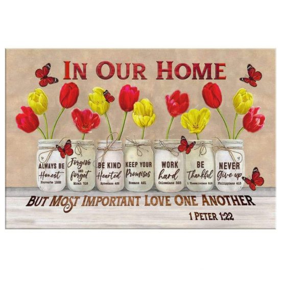 Hourse Rules Bible Verse Canvas Wall Art 2