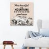 How Beautiful On The Mountains Are The Feet Of Those Who Bring Good News Isaiah 52:7 Canvas Wall Art