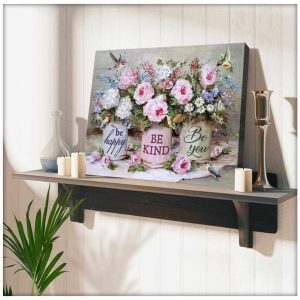 Hummingbird Canvas Be Happy Be Kind Be You Wall Art Decor 3 Hummingbird Canvas Be Happy Be Kind Be You Wall Art Decor 3