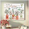 Hummingbird Canvas Be The Change You Wish To See In The World Wall Art Decor