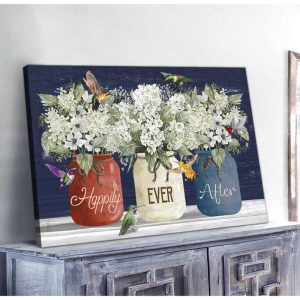 Hummingbird Canvas Happily Ever After Wall Art Decor