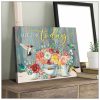 Hummingbird Canvas Live For Today Wall Art Decor
