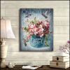 Hummingbird Canvas Wall Art - Canvas Hummingbird Simply Blessed Canvas