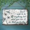 Hummingbird Don't Wish To Be Customized Wood Rectangle Sign