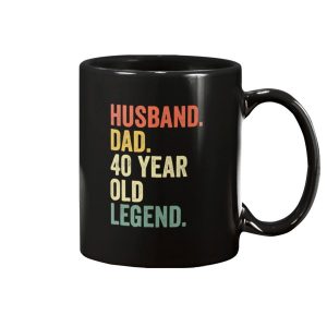 Husband Dad 40 Year Old Legend Mug 1