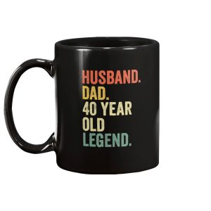 Husband Dad 40 Year Old Legend Mug 2