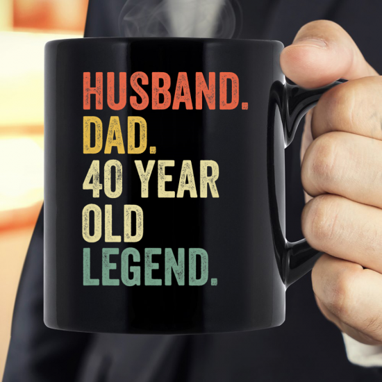Husband Dad 40 Year Old Legend Mug