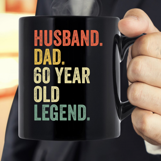 Husband Dad 60 Year Old Legend Mug