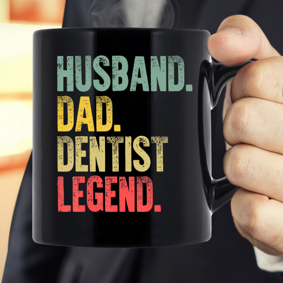 Husband Dad Dentist Legend Mug