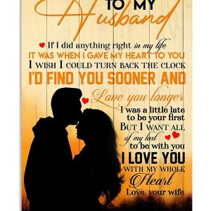 Husband Wall Art Canvas