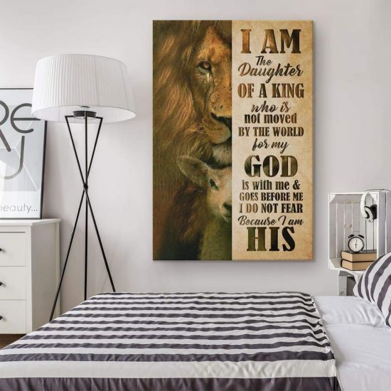 I Am The Daughter Of A King Canvas Wall Art 1