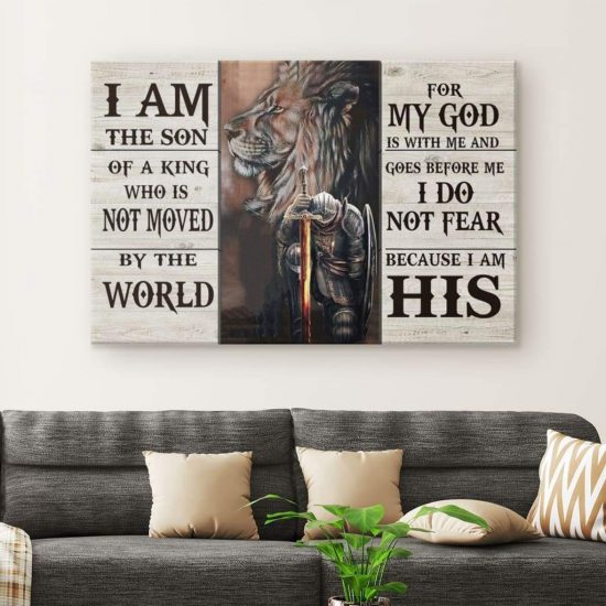 I Am The Son Of A King Canvas Wall Art 1 1