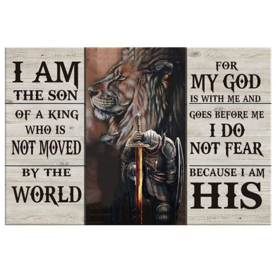 I Am The Son Of A King Canvas Wall Art 2 1