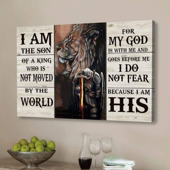 I Am The Son Of A King Canvas Wall Art