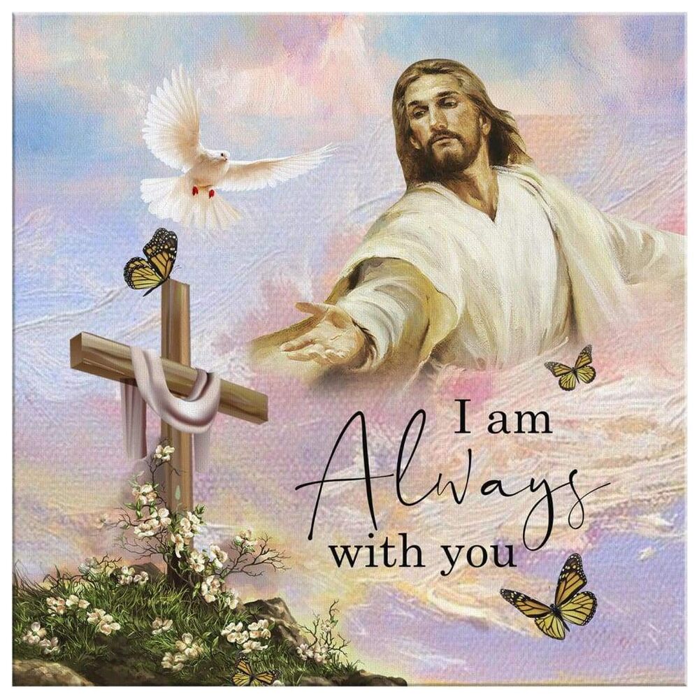 I-Am-With-You-Always-Matthew-2820-Canvas-Wall-Art-2 I Am With You Always Matthew 2820 Canvas Wall Art 2